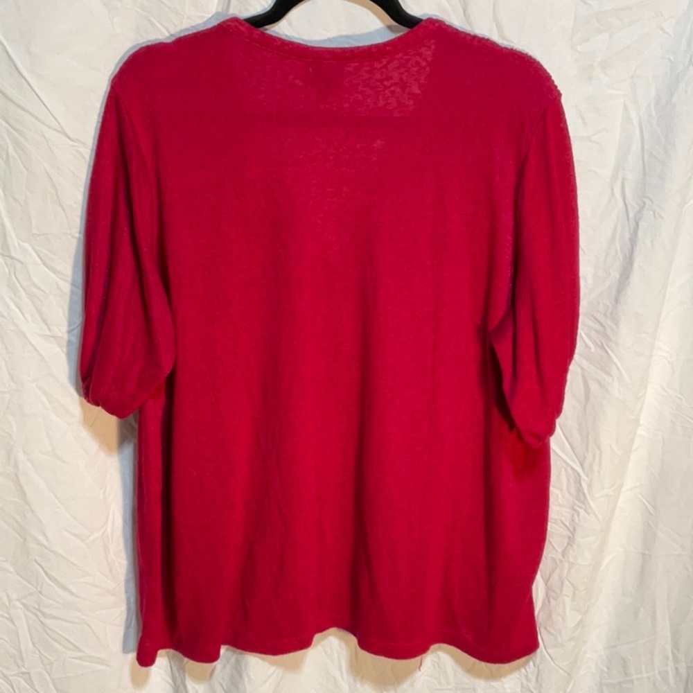 Bobeau Vibrant Red Sweater Top - Picture 3 of 3